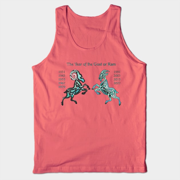 Chinese Ram/Chinese Goat Tank Top by KnotYourWorld4